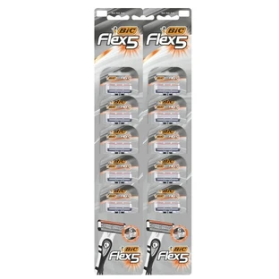 Maquinillas de afeitar desechables Bic Flex 5, 10 unidades