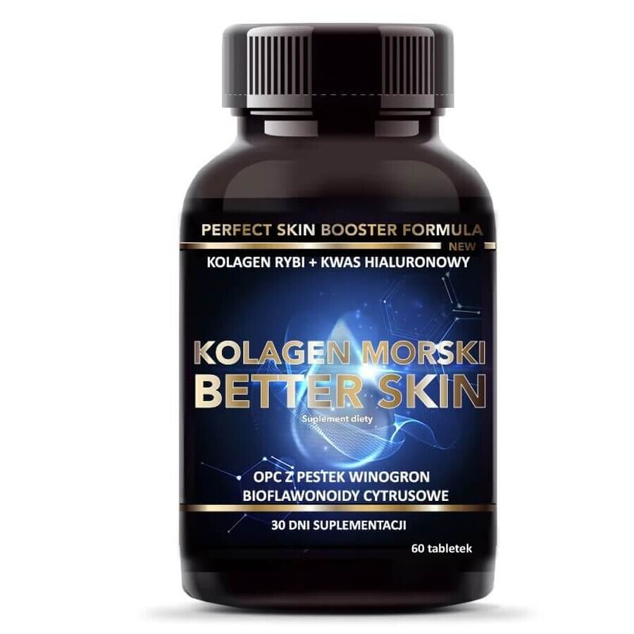 Intenson Marine Collagen Better Skin + Vitamin C + Hyaluronic Acid, 60 tablets