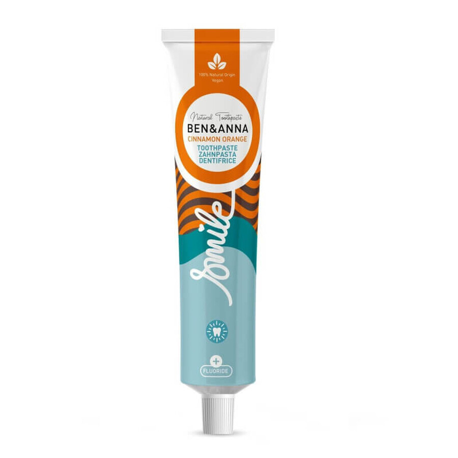 Ben amp; Anna Natural Toothpaste Toothpaste with fluoride Cinnamon Pomegranate Toothpaste with Pomegranate with Cinnamon, 75ml