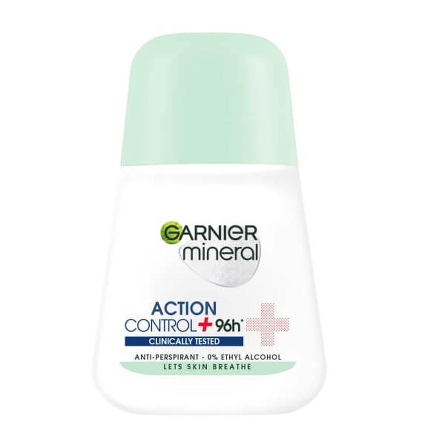 Garnier Mineral Action Control+ Antiperspirant clinically tested in roll-on, 50ml