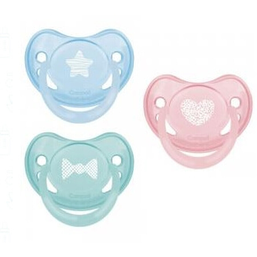 Canpol, Silicone pacifier, anatomical, 6-18m Pastelove 22/420, 1 pc