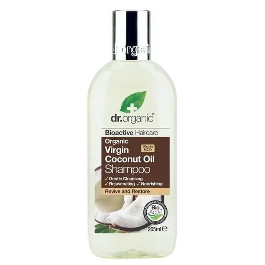 Cumpără Șampon cu ulei de cocos virgin Dr.Organic Șampon răcoritor pentru părul zburlit și aspru, 265ml Șampon cu ulei de cocos virgin Dr.Organic Șampon răcoritor pentru părul zburlit și aspru, 265ml