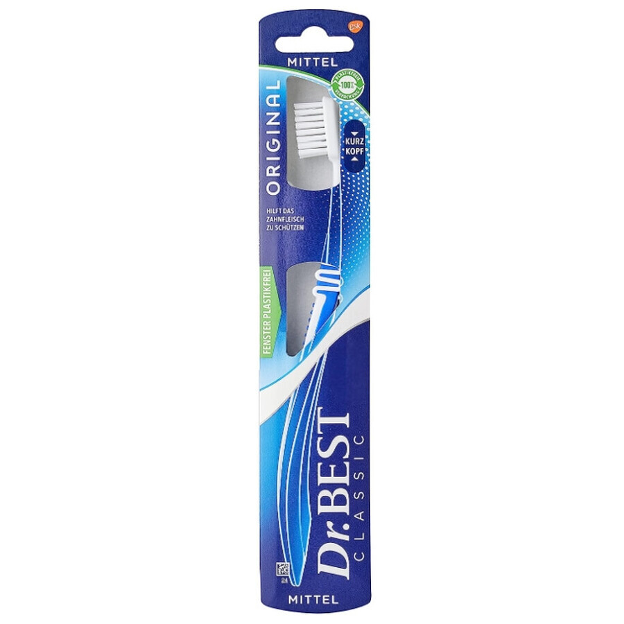 Acquista Spazzolino originale Dr.Best con spazzolino corto, medio, 1 pz. Spazzolino originale Dr.Best con spazzolino corto, medio, 1 pz.