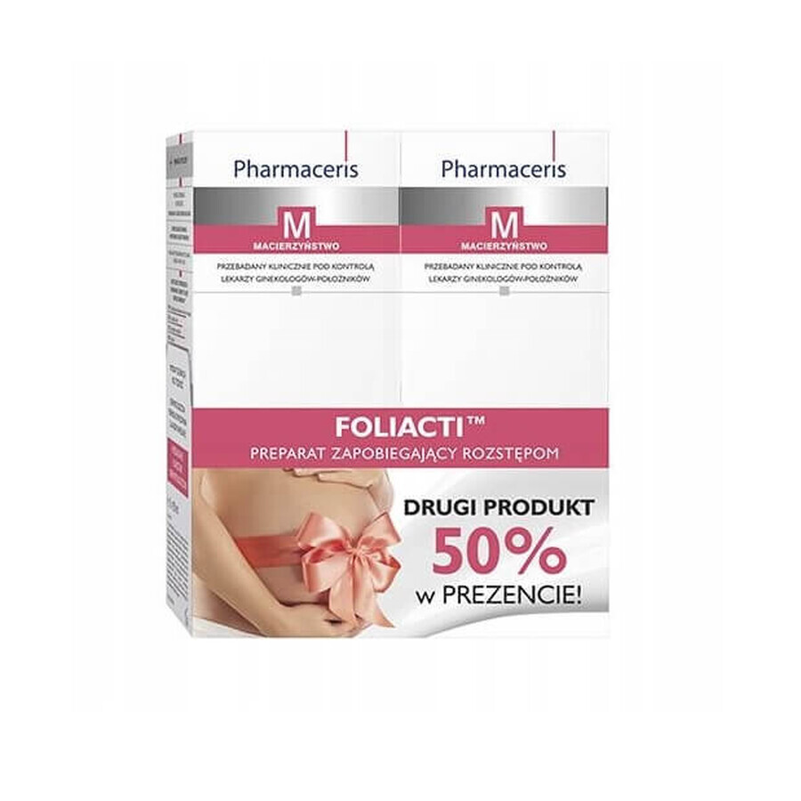 Pharmaceris M Foliacti Anti-stretch mark cream for pregnant women, 2 x 150 ml