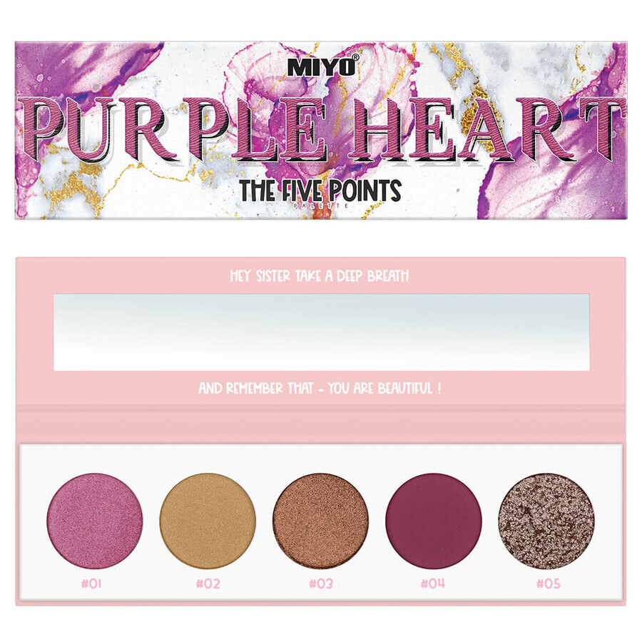 Cumpără Paletă de farduri de ochi Miyo Purple Heart, 6.5g Paletă de farduri de ochi Miyo Purple Heart, 6.5g