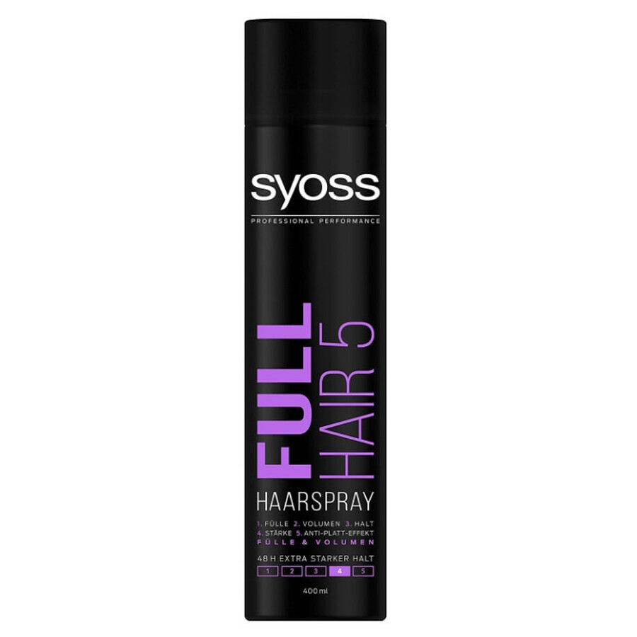 Syoss, Full Hair 5, Spray pour cheveux, 400 ml