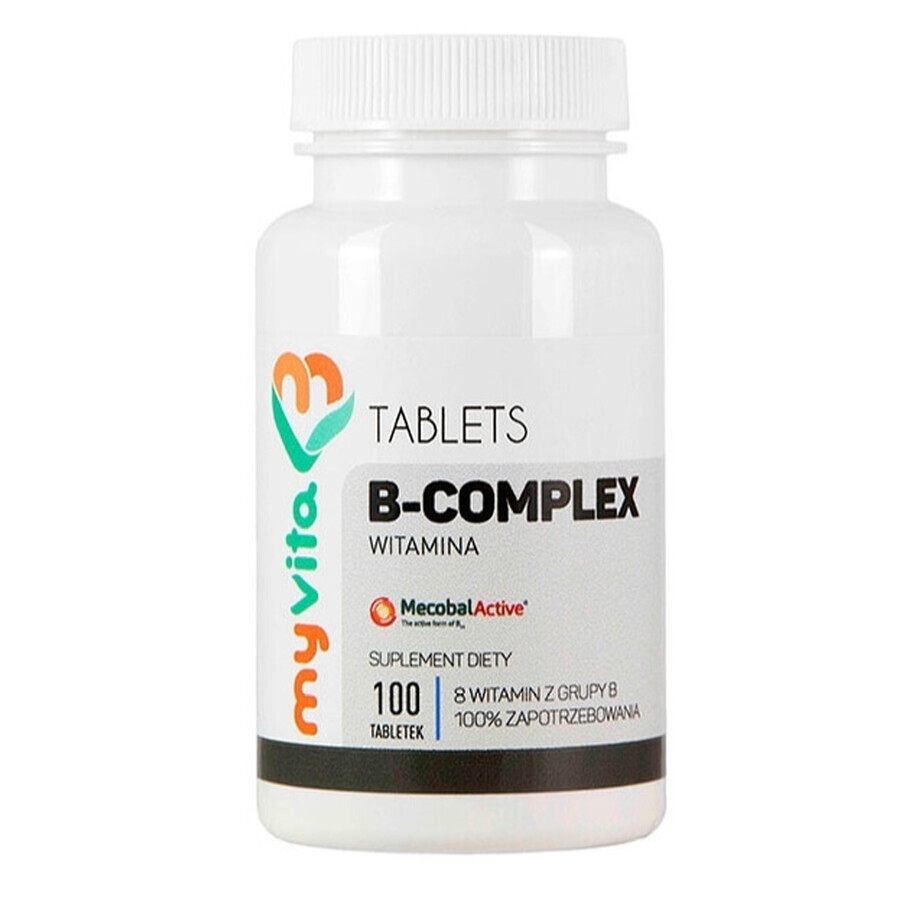 MyVita, Vitamin B-Komplex 100%, 100 Tabletten