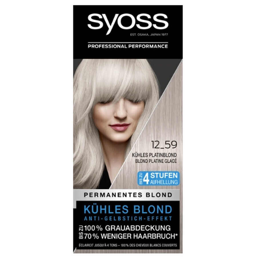 Acquista Cera colorante Syoss 12-59 Biondo platino freddo Cera colorante Syoss 12-59 Biondo platino freddo