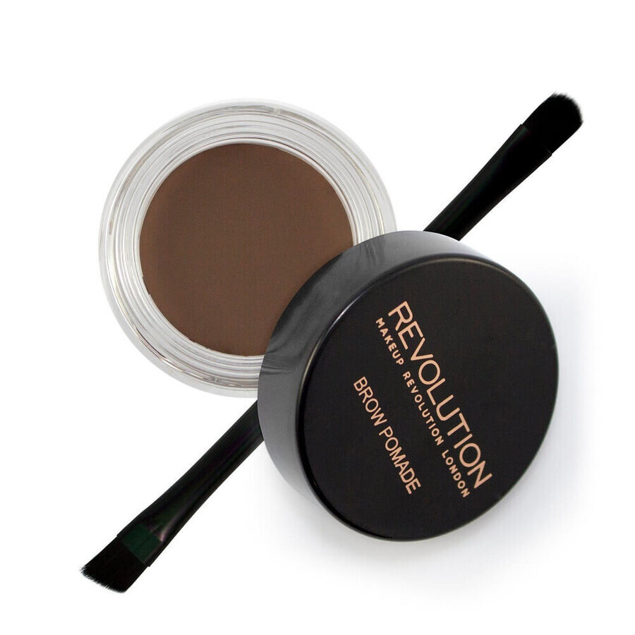 Makeup Revolution Pomadă pentru sprâncene maro închis, 2.5g