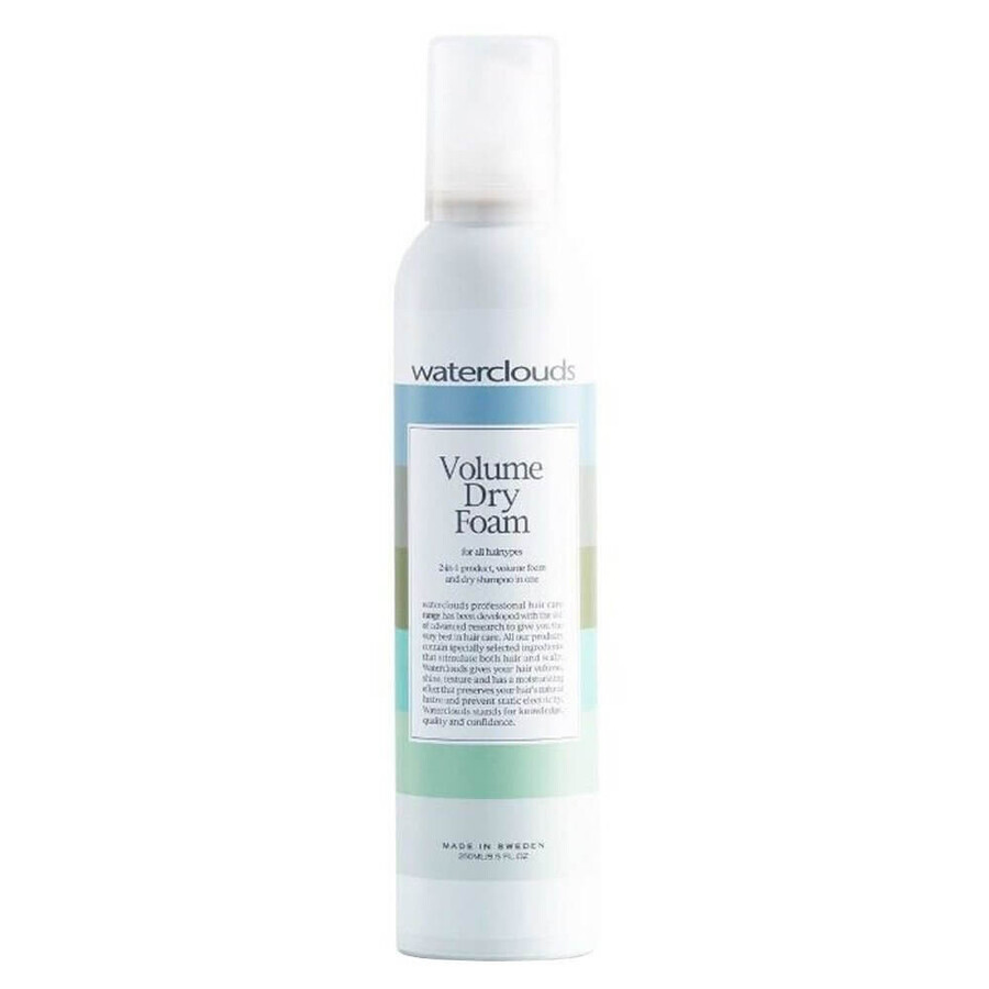 Acquista Waterclouds Volume Dry Foam 2in1 Schiuma volumizzante e shampoo secco, 250ml Waterclouds Volume Dry Foam 2in1 Schiuma volumizzante e shampoo secco, 250ml
