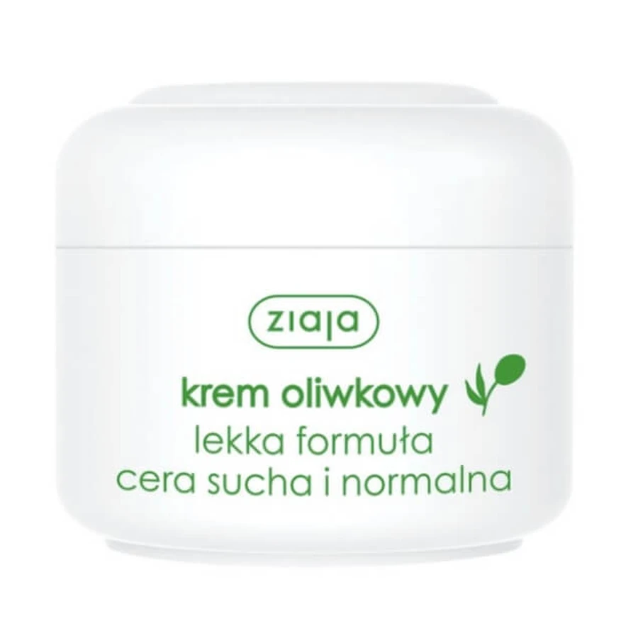 Ziaja Oliwkowa, Crema de Oliva, fórmula ligera, 50ml - ¡Larga duración!