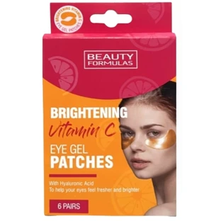 Beauty Formulas brightening eye patches with vitamin C and hyaluronic acid, 6 pairs