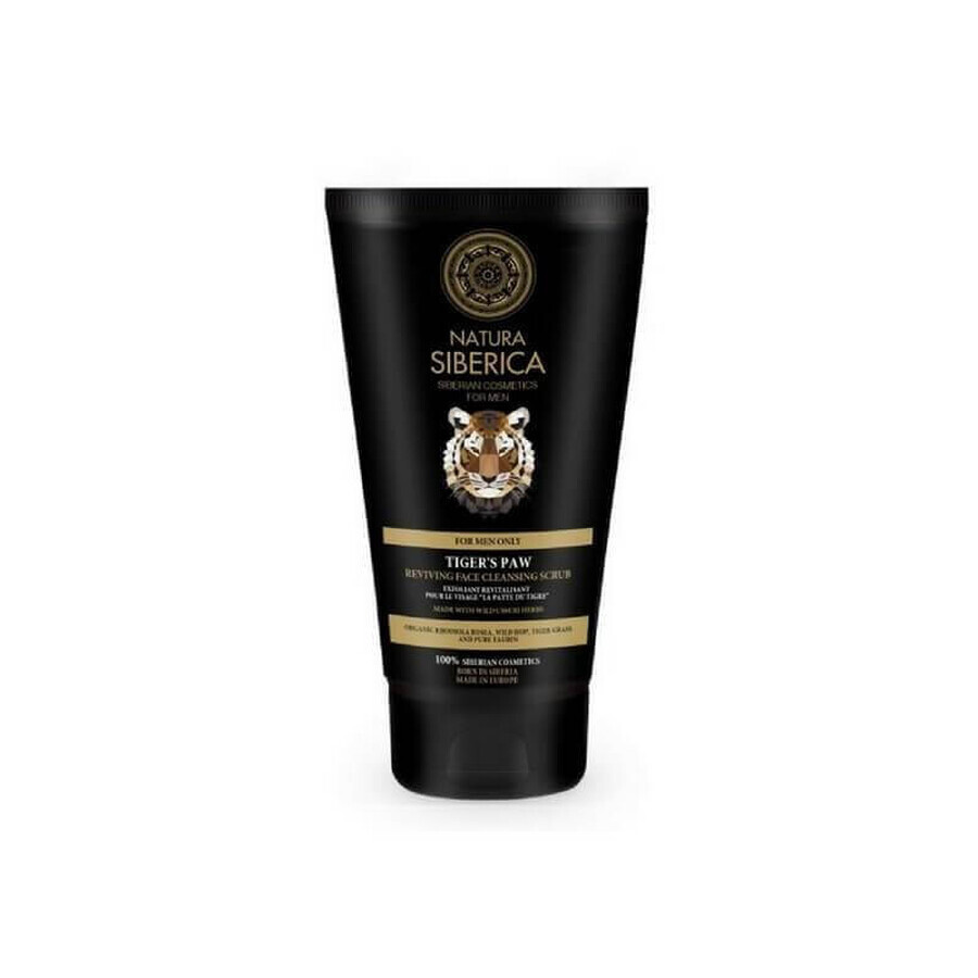 Natura Siberica Men Tijgerpoot Verkwikkende Gezichtsscrub voor Mannen, 150ml
