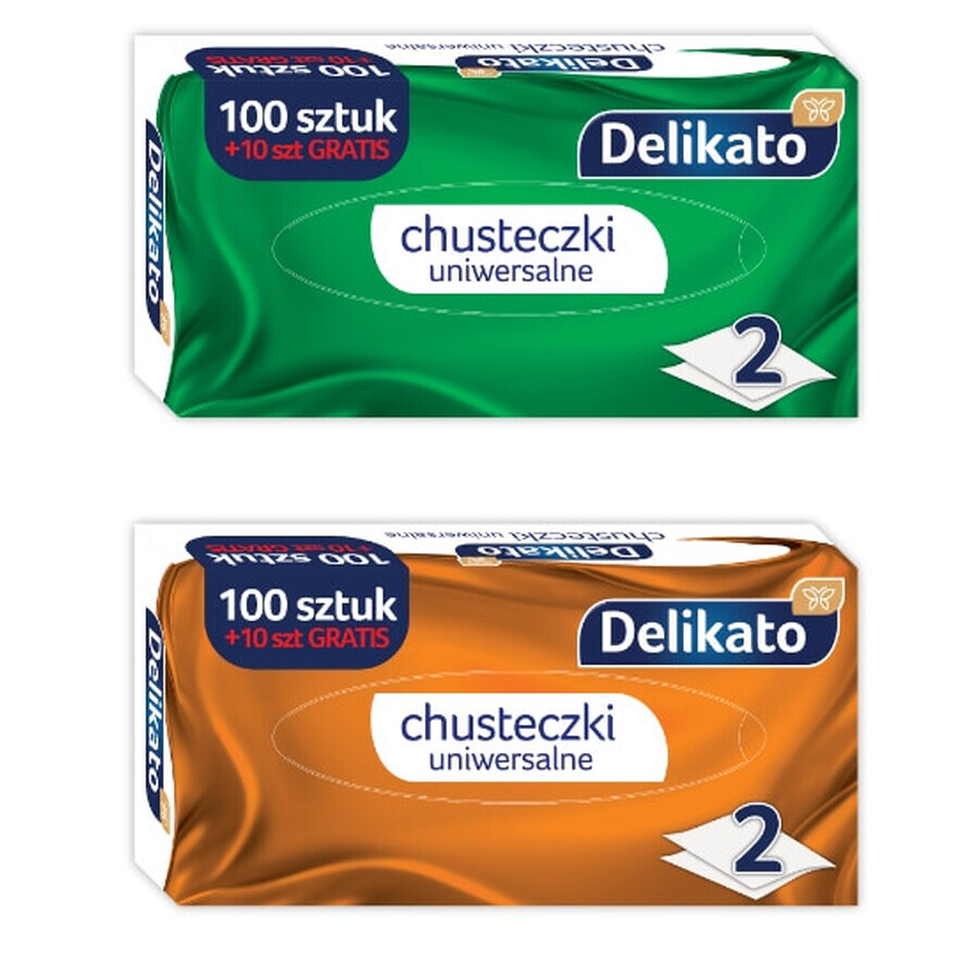 Winkel op Delikato, doos 2-laags tissues, 100 + 10 stuks. Delikato, doos 2-laags tissues, 100 + 10 stuks.