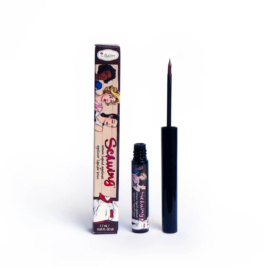 The Balm Schwing Schwing Eyeliner liquido marrone a lunga tenuta, 1,7 ml