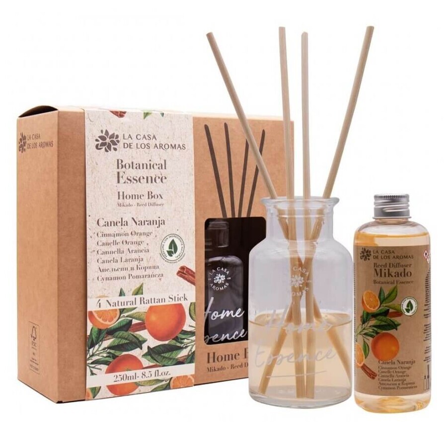 La Casa de los Aromas Botanische Essenz Granatapfel Zimt Granatapfel Duftstäbchen, 250ml