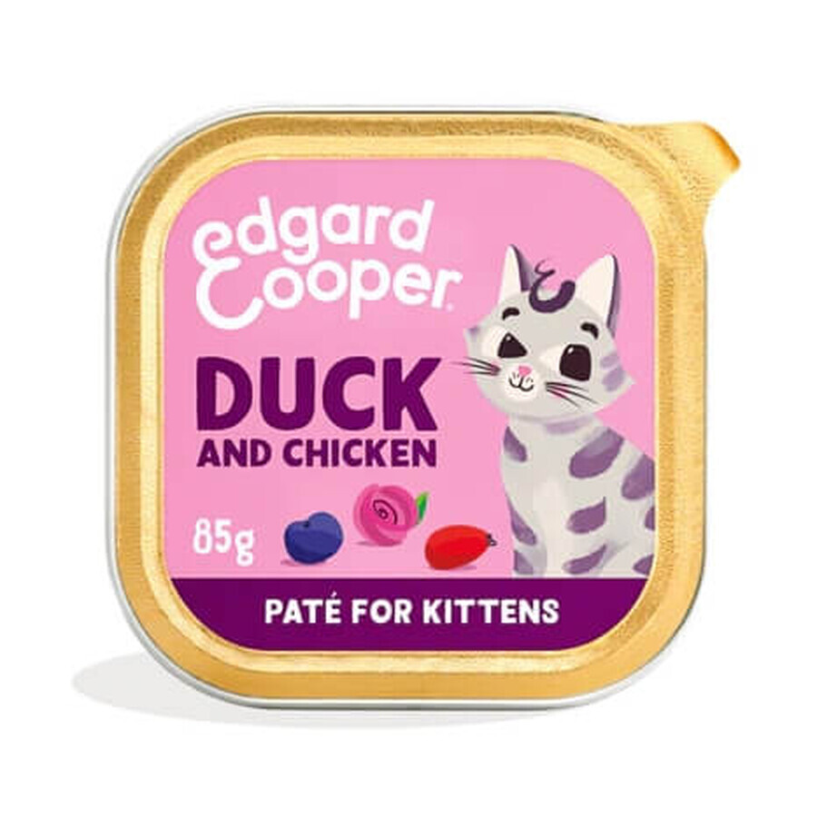 Edgard Cooper, Pâté pour chats, canard et poulet, 85g
