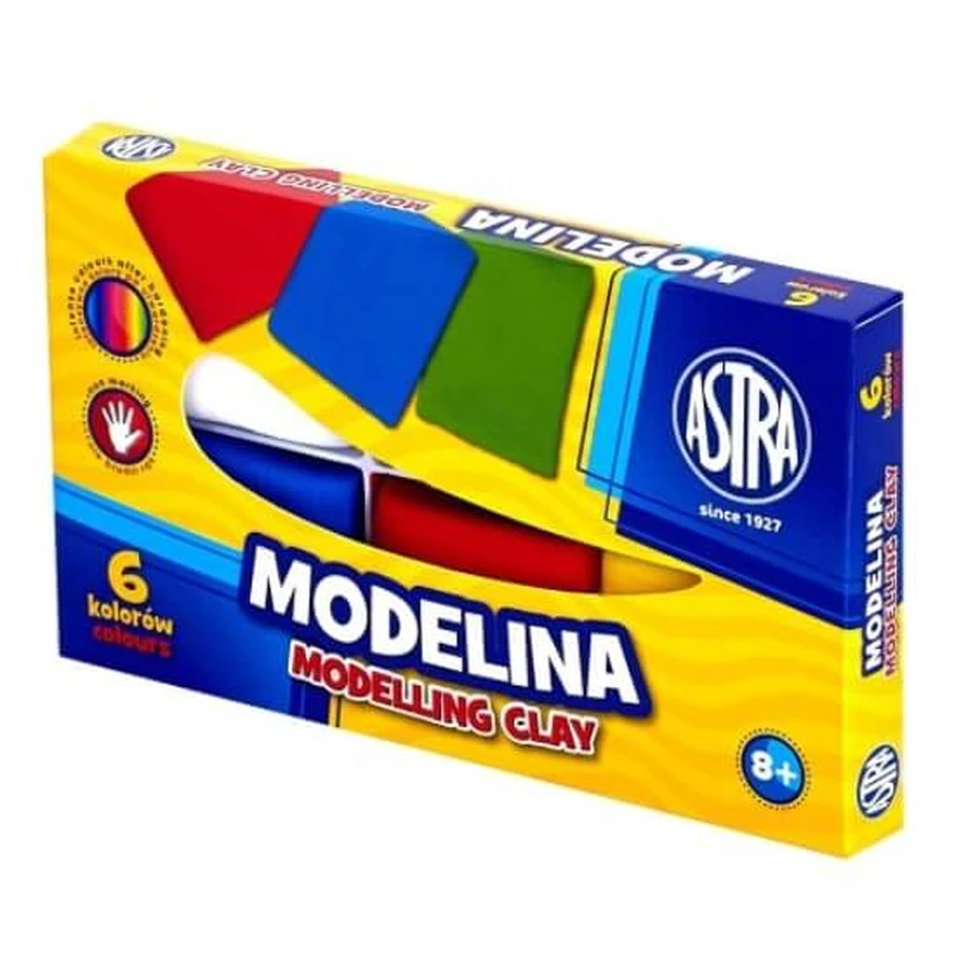Argilla da modellare, 6 colori