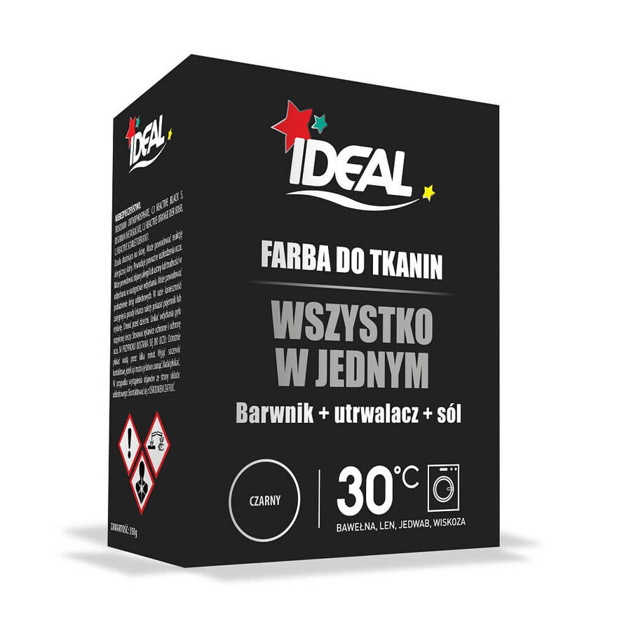 Ideal All in One, Colorante per tessuti nero, 350g