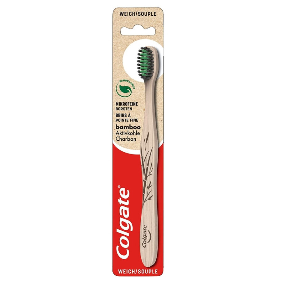 Colgate, brosse à dents en bambou avec principe actif, petite, 1 pièce