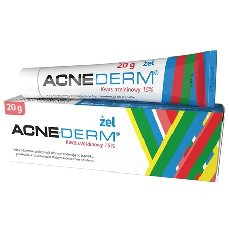 Acne-Derm anti-acne gel, 15% azelaic acid, 20 g, Unia 