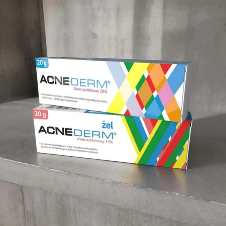 Acne-Derm anti-acne gel, 15% azelaic acid, 20 g, Unia 