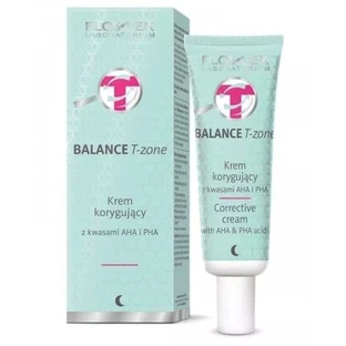 Flos-Lek Balance t-zone Crema correctora con ácidos AHA y PHA 50 ml
