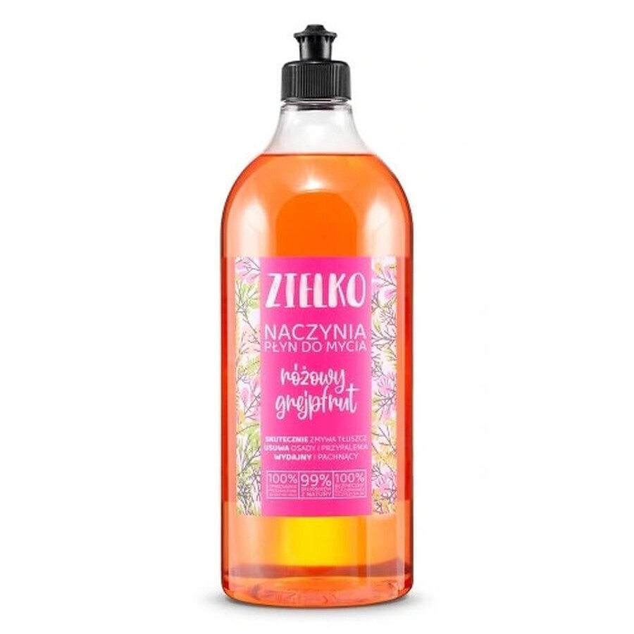 Zielko Detergente per piatti, rosa pompelmo, 1000 ml