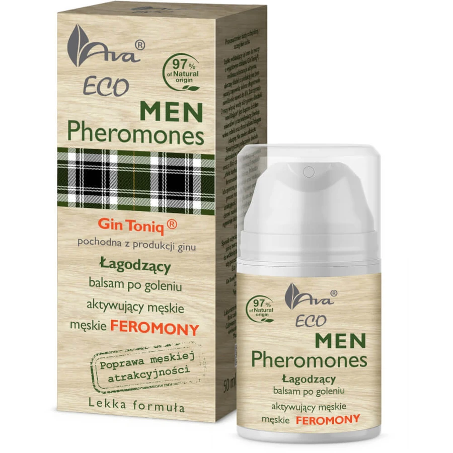 Ava Laboratorium Eco Men Pheromones Pheromones Aging Aftershave Conditioner, 50ml