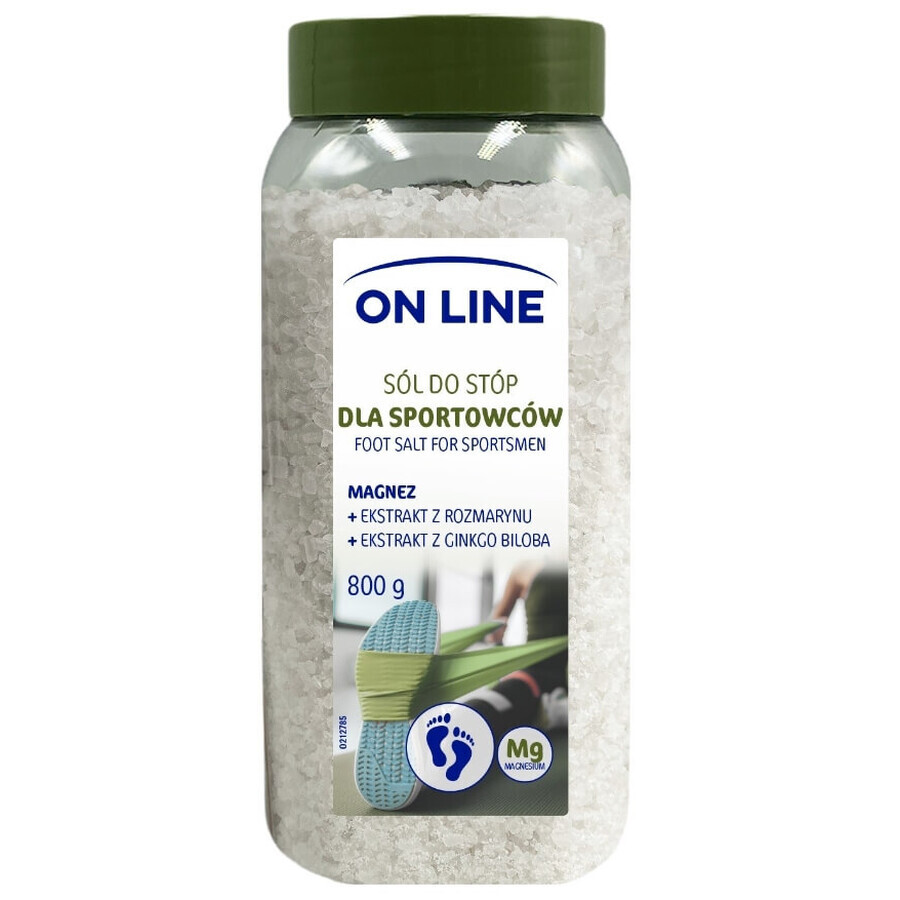 Boutique On Line Sel pour pied d'athlète avec magnésium, 800 g On Line Sel pour pied d'athlète avec magnésium, 800 g