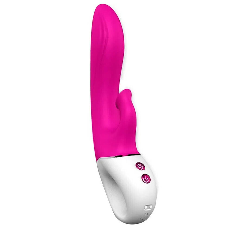 S-HANDE Dew Bunny Vibrator mit Saugfunktion und 9 Vibrationsmodi Red Rose