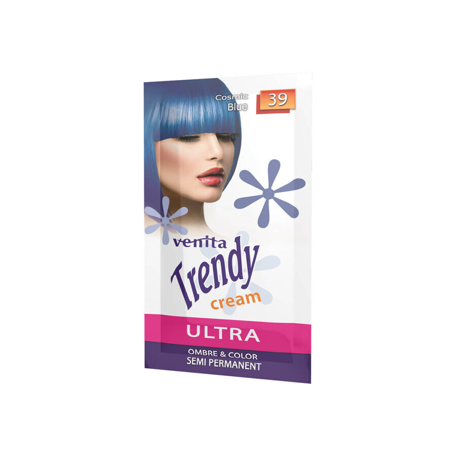 Venita Trendy Cream Ultra Wax Coloring Cream 39 Cosmic Blue, 35ml