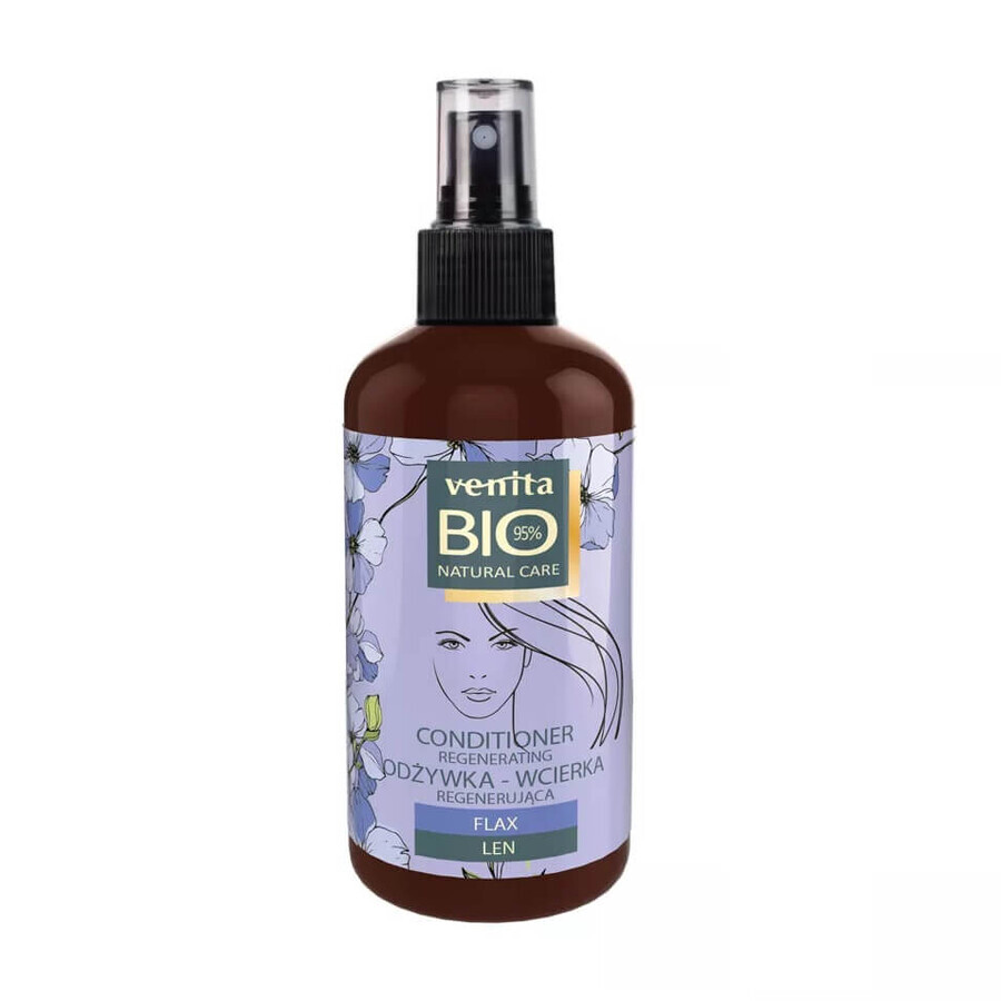 Venita Bio Flax Regenerating Conditioner with Flax Seed Extract for Hair, 100ml