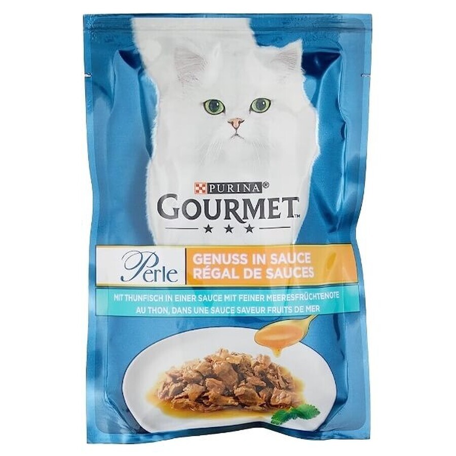 Purina, comida húmeda para gatos en salsa, 85g