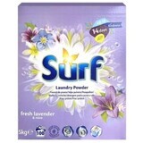 Surf, Lavandă proaspătă amp; Mentă praf de spălat universal, 5 kg