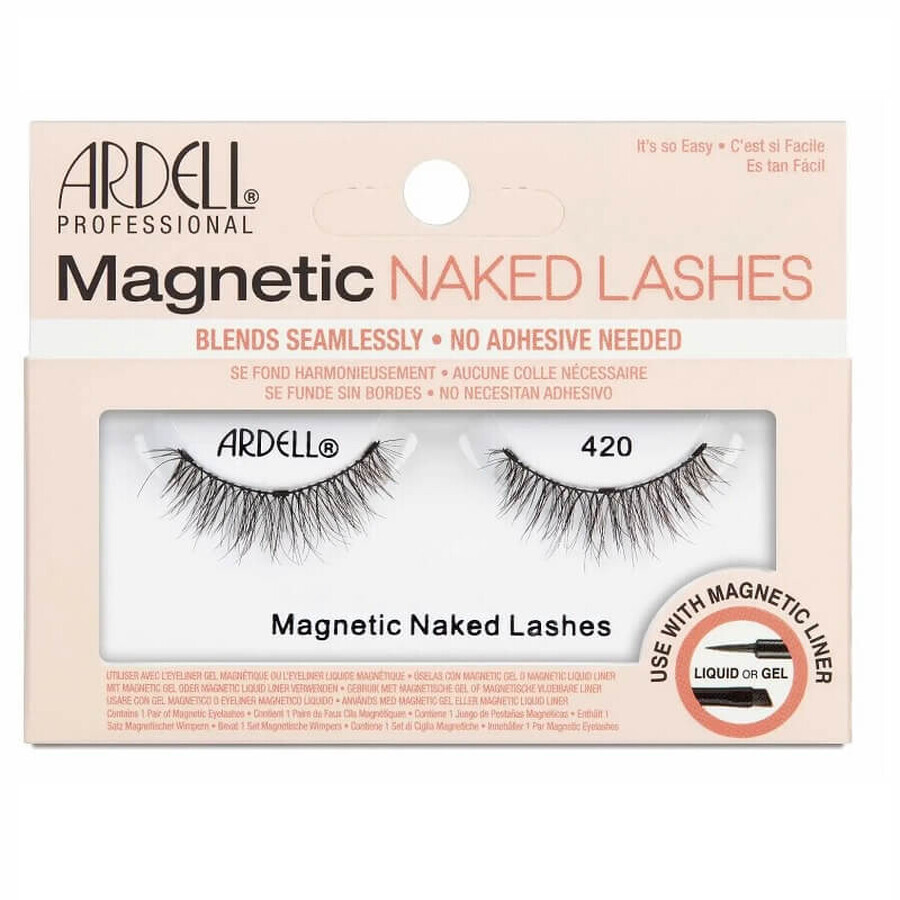 Ardell Pestañas Artificiales Magnéticas Naked Lashes 420 negro