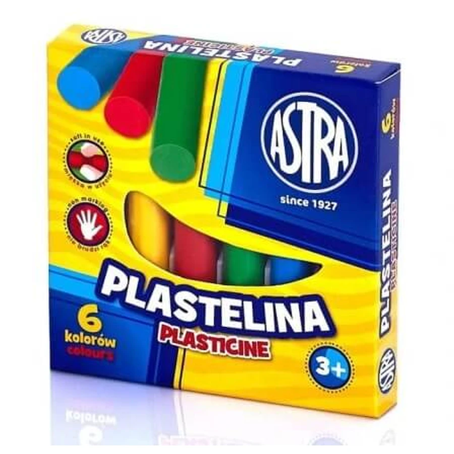 Astra, pâte à modeler 6 couleurs