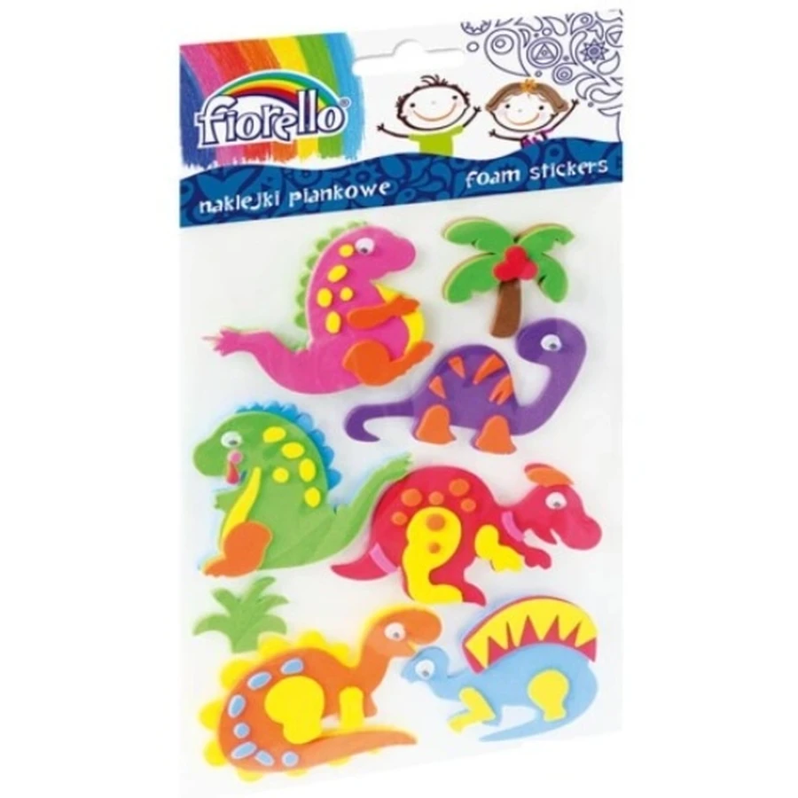 Dinosaur foam stickers