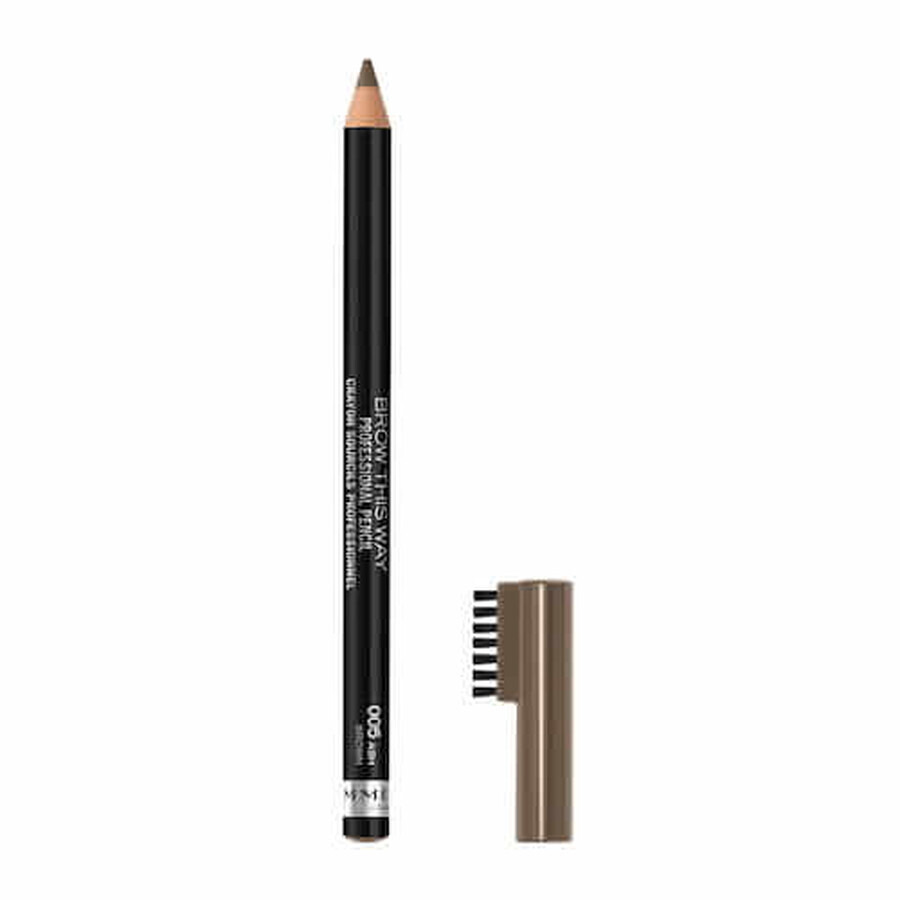 Rimmel Brow This Way Crayon à sourcils professionnel 005 Ash Brown