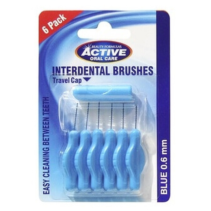 Aktiv, Interdentalraumpfleger 0,60 mm, 6 Stück.