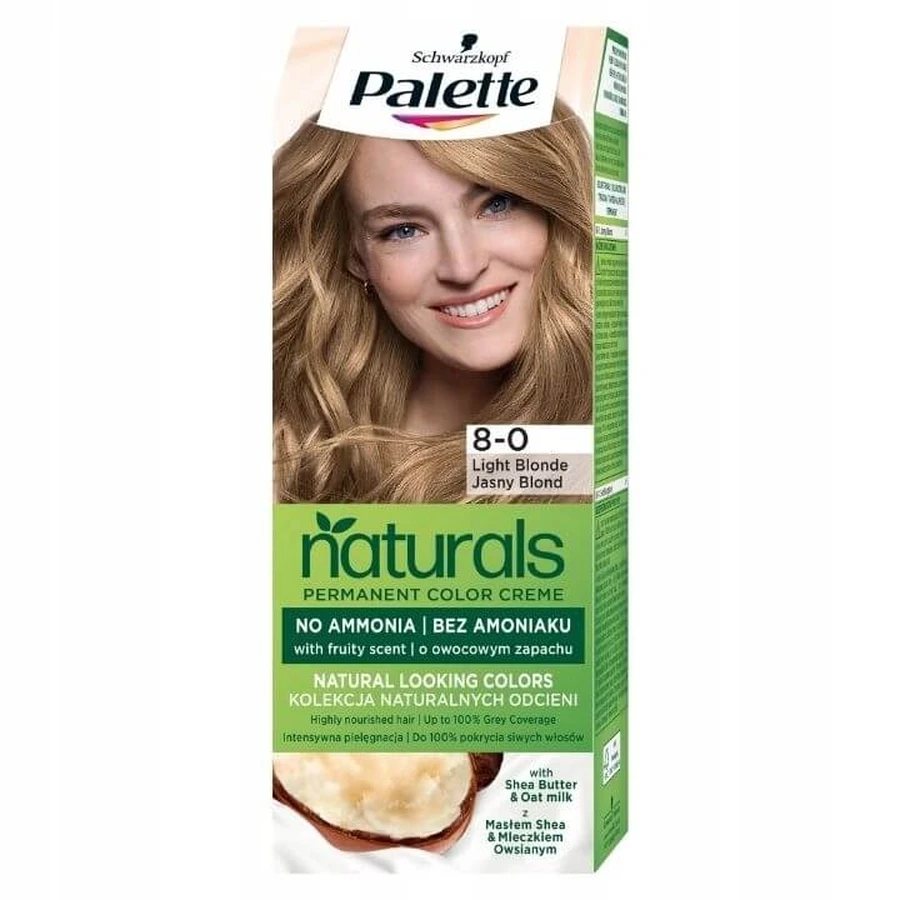 Palette Permanent Naturals Naturals Farbe Creme Wachs Farbe 8-0 Blond Hell