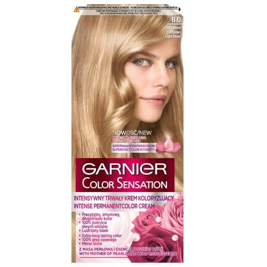Garnier Color Sensation Color Cream 8.0 Blond Light Vanilla