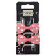 Glamour Bow Wax Clips pink 2 pieces