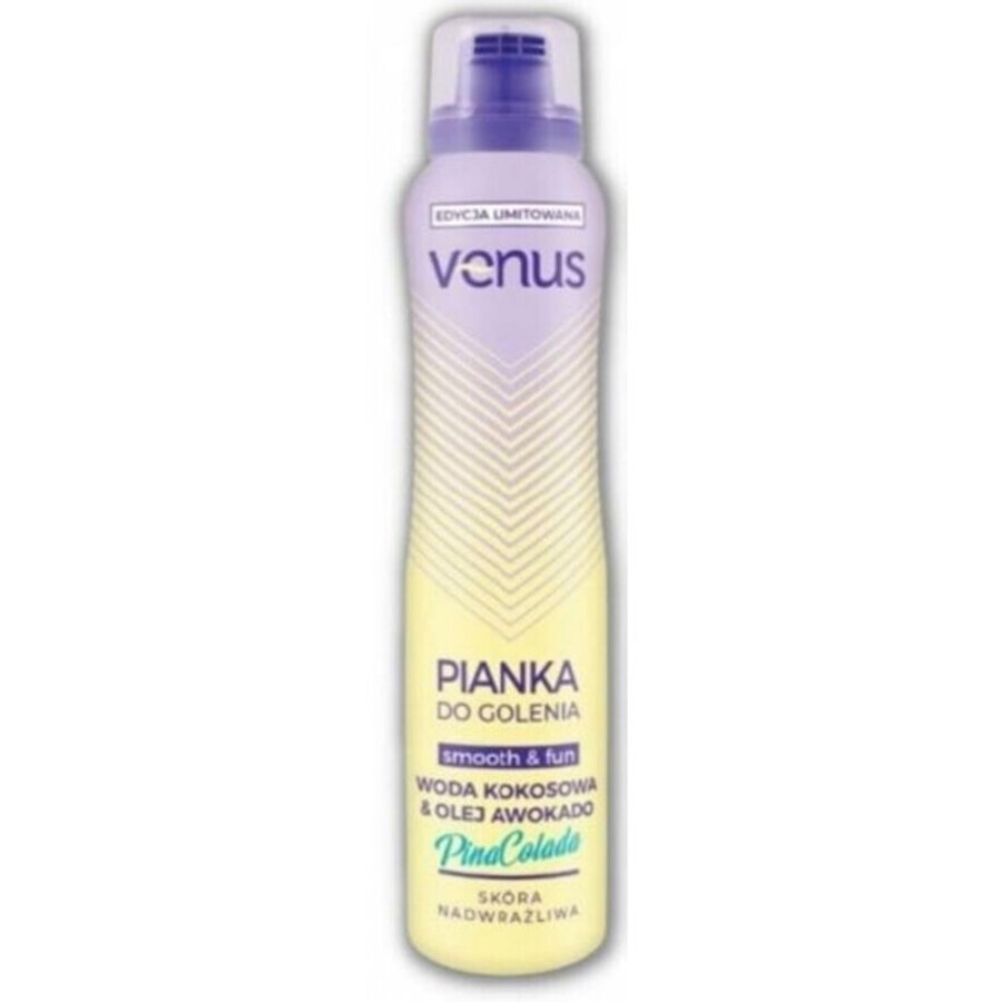 Venus Espuma de Afeitar PinaColada Agua de Coco y Aceite de Aguacate 200 ml