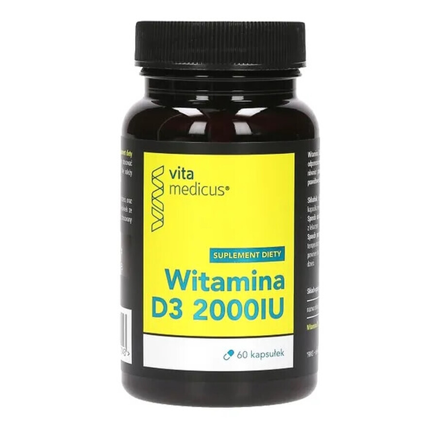 Vitamina D3 2000IU VitaMedicus 60 cápsulas
