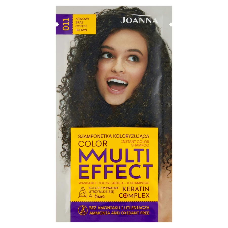 Joanna Multi Effect Kleurenshampoo Kleur 011 Koffie Brz, 35g