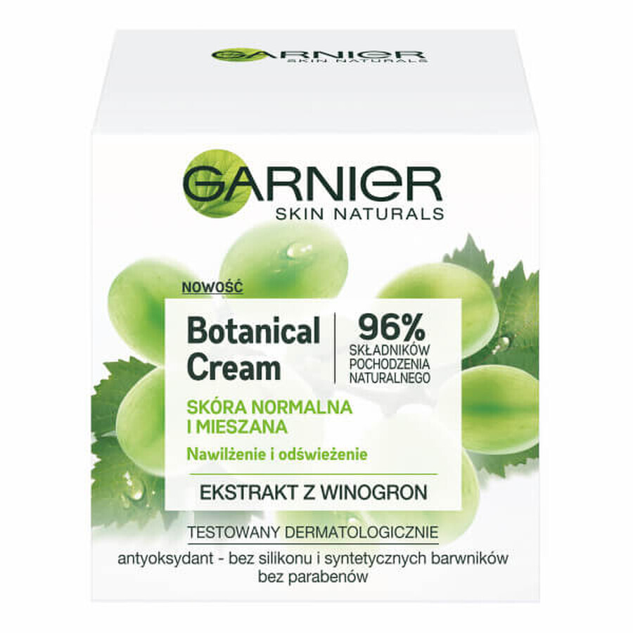 Garnier Crema Facial Hidratante Botánica Pieles normales y mixtas, 50ml