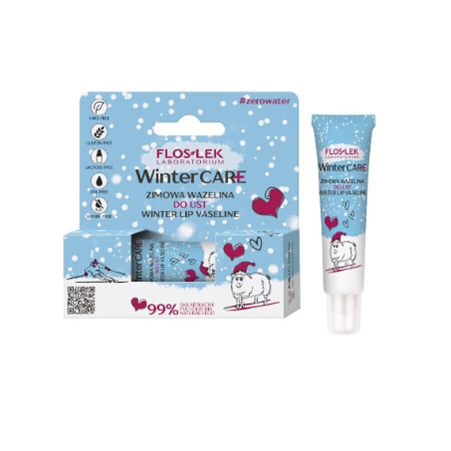Flos-Lek Cura invernale Vaselina per labbra invernali, 10g