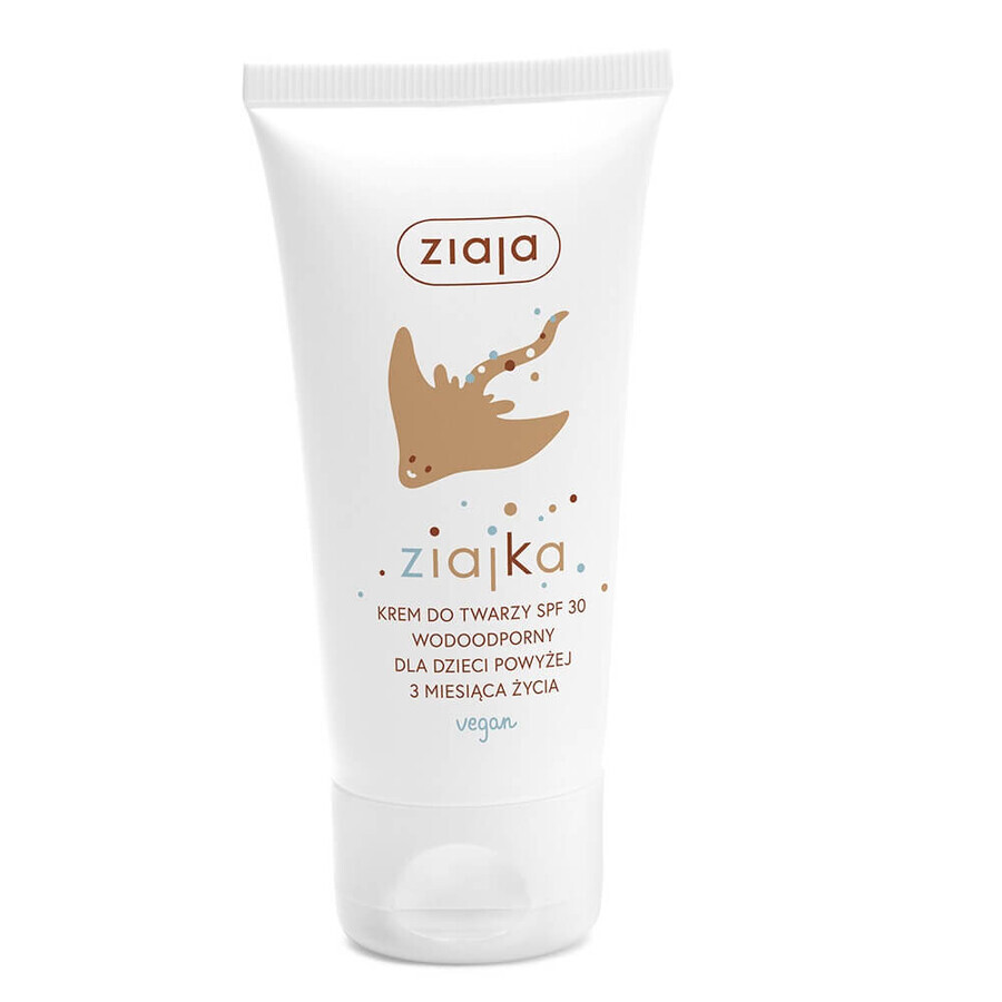 Ziaja Ziajka Crema viso SPF30 per bambini oltre i 3 metri, 50ml