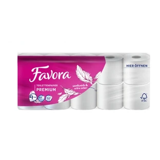 Favora, Papel higiénico, 10 rollos